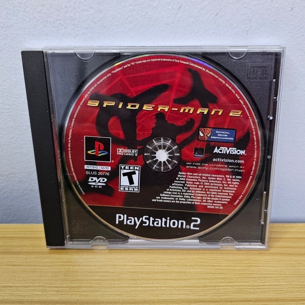 Spider Man 2 PlayStation 2 PS2 Black Label Disc Only